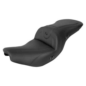 ��� ���M���ꂽRoadsofa?�V�[�g �T�h���}�� RoadSofa? Seat - Without Backrest - Black w/ Black Stitching - Heated - Indian '14-'24 I14-07-187HCT DRAG 08102349