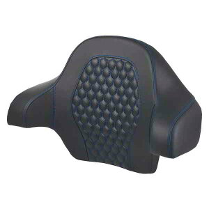  cA[pbNobNXgpbh Th} Tour Pack Backrest Pad - Honeycomb - Blue Stitching - FL '14-'24 814-07-15101 DRAG 08220594