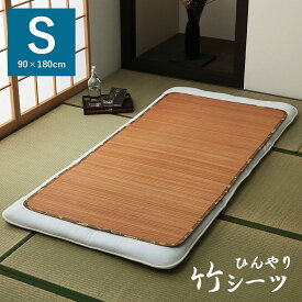 丈夫 ひんやり 竹 シーツ ネゴザ 涼しい 夏 抗菌防臭 消臭 ブラウン シングル 90×180cm 暑さ対策 ゴムバンドなし 残暑《os》