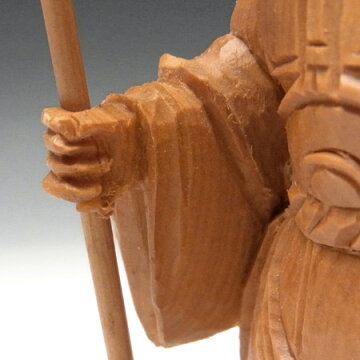 木曽桧 毘沙門天 立像 高さ16cm 日本仏師作品 一木造り （木彫り・販売）