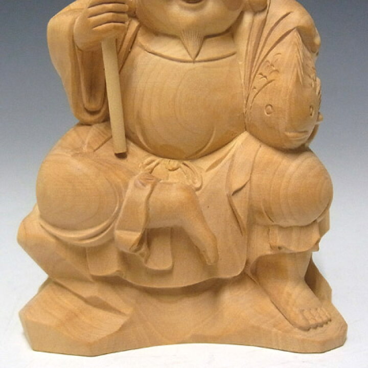 楽天市場】柘植 恵比寿大黒天セット 高さ10cm 木彫り 七福神 縁起物 