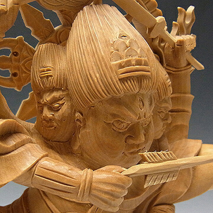 楽天市場】木彫り 仏像 摩利支天像 高さ28cm 柘植製 [Ryusho] : 龍祥本舗