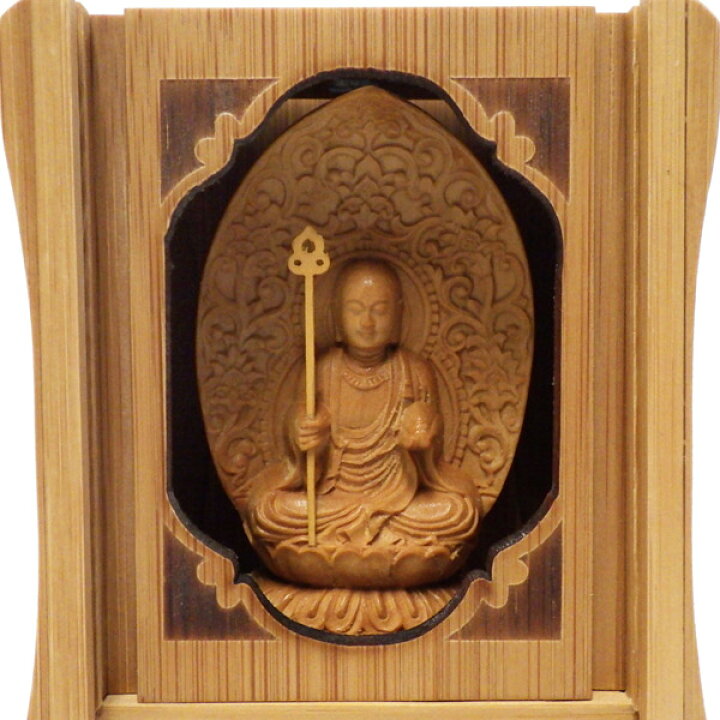 楽天市場】竹厨子入り仏像 地蔵菩薩 坐像 木彫り 仏像 [Ryusho] : 龍祥本舗