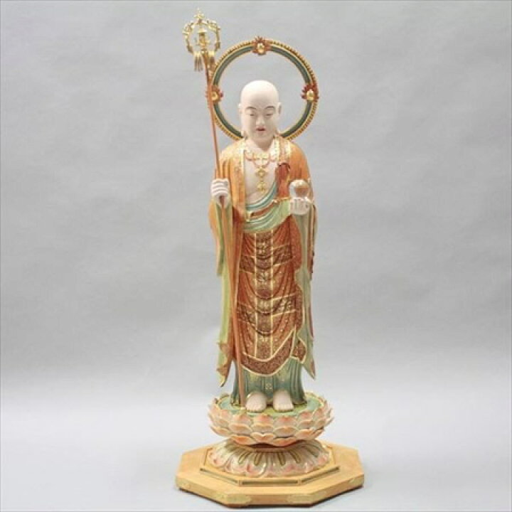 木彫地蔵菩薩像 （仏像 木彫 地蔵菩薩像 檜木 その他置物 楽天ショップ  