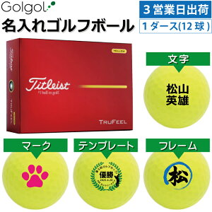 �y3�c�Ɠ��o�� ������S���t�{�[���z�^�C�g���X�g �g�D���[�t�B�[��/Titleist TRUFEEL 2026�N �C�G���[ ���F �J���[�{�[�� 1�_�[�X(12��)�a���� �M�t�g ���̓� �v���[���g �I�E���l�[�� �I���l�[�� 