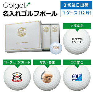 【3営業日出荷対応 オウンネーム 名入れゴルフボール】XXIO ゼクシオプレミアム 2024年モデル ロイヤルゴールド 1ダース(12球) スピード納品 名前入りギフト コンペ賞品 景品 ホールインワ