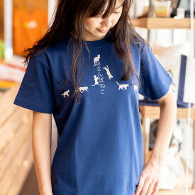 【 本日24時まで クーポンで 最大10%OFF 】 猫 ねこ おもしろ かわいい Tシャツ おさんぽねこ ( アイイロ ) | ネコ 猫柄 猫雑貨 | メンズ レディース 半袖 | おしゃれ ペアルック プレゼント | 大きいサイズ 【メール便】 SCOPY / スコーピー