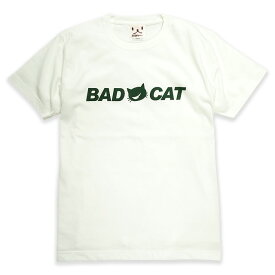 【 5/27まで 222円OFFクーポンあり 】 猫 ねこ おもしろ かわいい Tシャツ BAD CAT ( オフ ホワイト ) | ネコ 猫柄 猫雑貨 | メンズ レディース 半袖 | おしゃれ ペアルック プレゼント | 大きいサイズ 【メール便】 SCOPY / スコーピー