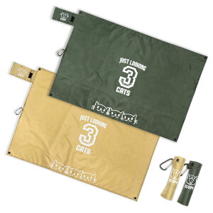 【 10/31まで 300円OFFクーポンあり 】 猫 ねこ おもしろ かわいい レジャーシート 3CATS | ネコ 猫柄 猫雑貨 猫グッズ | 小さい コンパクト 折りたたみ | メンズ レディース おしゃれ プレゼント SCO