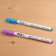 【P5倍★お買い物マラソン期間限定】クロバー 水性チャコペン 極細 24-414 24-418 青 紫 しるし付け ソー…