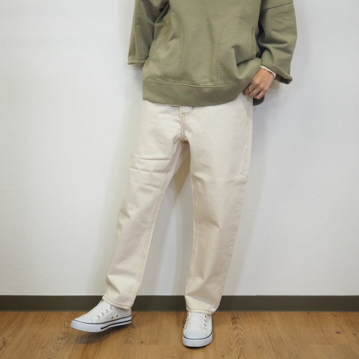 楽天市場】tumugu/ツムグ 12OZ ムラ糸デニム テーパードパンツ  
