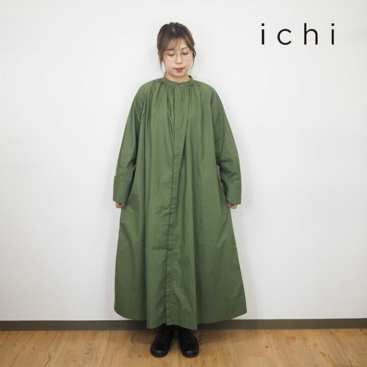 楽天市場 Ichi イチ タイプライター バンドカラー シャツワンピース きれいめ レディーストップス ワンピース ロング ノーカラー おしゃれ 色 ベージュ オリーブ チャコール ブラック サイズ M L フリー 大人カワイイ ナチュラル服 デイリーカジュアル 30代 40代