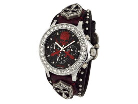 【送料無料】VOLTAGE ヴォルテージ 腕時計 センチネル9 スカル クリスタル VO-013SIX-02BR【楽ギフ_包装】