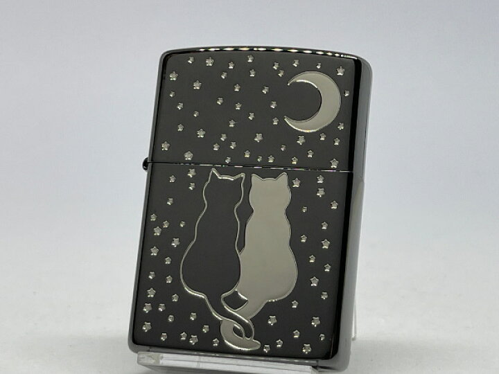 楽天市場】送料無料 ZIPPO[ジッポー]CAT キャット 黒ニッケル 2BKS 