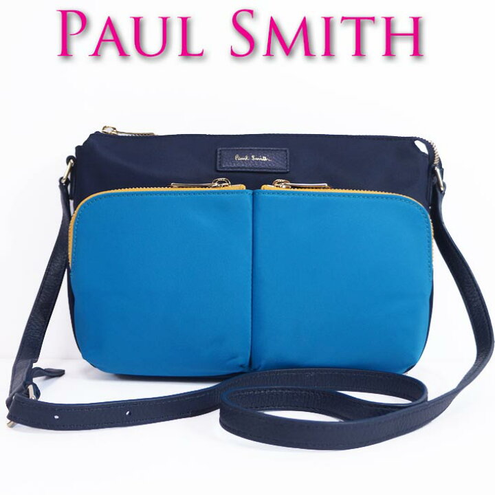 楽天市場】ポールスミス Paul Smith カラーブロック ナイロン/牛革 
