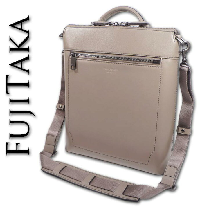 楽天市場】フジタカ FUJITAKA レザー 縦型 ショルダーバッグ 