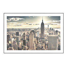 アートパネル アート 写真 90cm×60cm A1サイズ相当 ニューヨーク マンハッタン 都市 ビル 大判 横置き 横長 壁掛け 立てかけ リビング 廊下 おしゃれ
