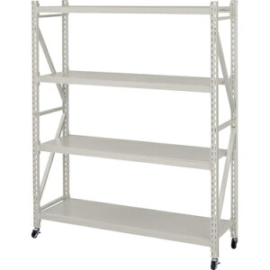 ボルトレスラック シェルフ 3段 アイボリー ボルト不要 幅129 奥行40.5 高さ157 スチール おしゃれ シンプル ディスプレイ 店舗 収納 棚 ラック