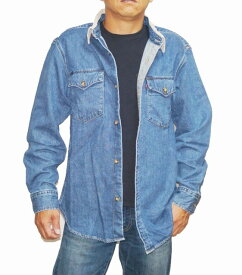 リーバイス Levis デニムシャツ A1919-0006 メンズ 長袖シャツ リラックスフィット 秋物 冬物 ブルー オーバーサイズ
