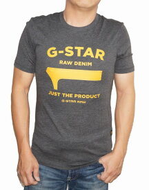 ジースターロウ G-STAR-RAW 半袖Tシャツ グレー D17325 メンズ ロゴ 夏物 ジースターロゥ