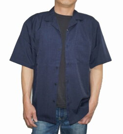 コムサイズム COMME CA ISM 半袖シャツ 紺 47-33IT10 メンズ 夏物 オーバーサイズ ネイビー