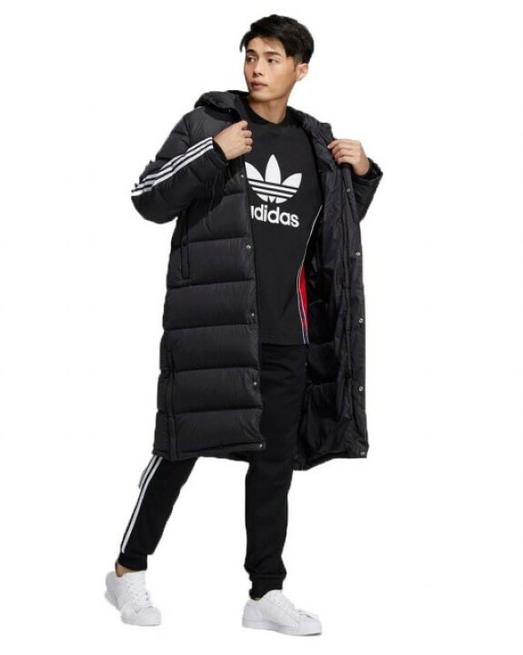 楽天市場】【中古】アディダス adidas ダウンコート 黒 メンズ 