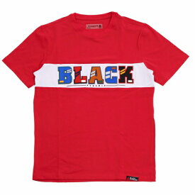 ブラックピラミッド 半袖 ロゴ ワッペン Tシャツ レッド"Black Pyramid BP LETTERS SS SHIRT Red"【SALE セール】
