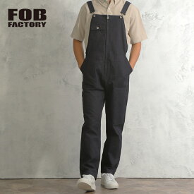 エフオービーファクトリー デニム オーバーオール インディゴ "FOB FACTORY F0517 DENIM OVER-ALL WA" MADE IN JAPAN 日本製 ボトムス 男性 メンズ ジーンズ ジーパン ワークウェア