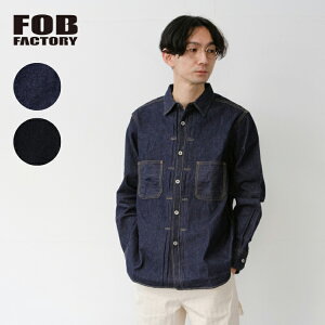 GtI[r[t@Ng[  fjVc CfBS ubN { gbvX j Y OX[u MADE IN JAPAN 20 30 40 50 60 70 80 "FOB FACTORY F3484 DENIM COALMINER SHIRT"