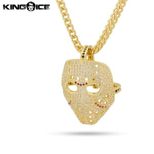 King Ice LOACX lbNX S[h WFC\E{[q[Y 13̋j `[t VVS _Ch "Hockey Mask Necklace" lCuh ANZT[ bL Y fB[X j