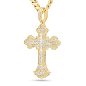 LOACX King Ice t[EhEX NX `[t lbNX "Fleur de Lis Cross Necklace (L)" lCuh ANZT[ bL Y fB[X jp jZbNX 10 20 30 