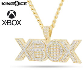 Xbox×King Ice キングアイス エックスボックス ネックレス ゴールド VVS Diamond ホワイトストーン "Xbox Necklace" 人気ブランド アクセサリー 金メッキ メンズ レディース 男女兼用 【SALE セール】
