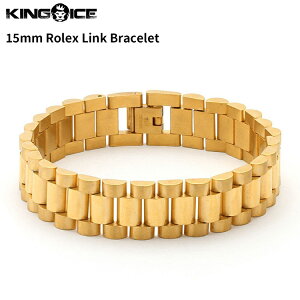 King Ice LOACX N`F[ uXbg r S[h "15mm Rolex Link Bracelet" XeXXeB[ lCuh ANZT[ bL Y fB[X jp 
