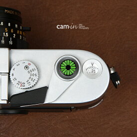 【P2倍+クーポン！マラソン】【送料無料】 cam-in ソフトシャッターボタン | レリーズボタン 創作型 緑の花 - CAM9116