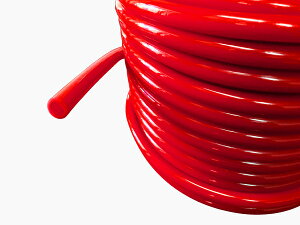 【長さ2メートル】高性能 シリコン バキュームホース 内径Φ10mm 赤色 長さ2000mm ロゴマーク無し 車 バイク 重機 船舶 工業機械 カスタム 耐熱 ホース シリコンチューブ 耐圧 汎用品