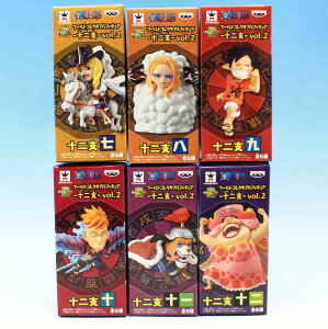 ワンピース ワールドコレクタブルフィギュア 十二支 vol.2 アニメ 漫画 干支 キャラクター コレクション グッズ プライズ バンプレスト(全6種フルコンプセット+ポスターおまけ付き)【即