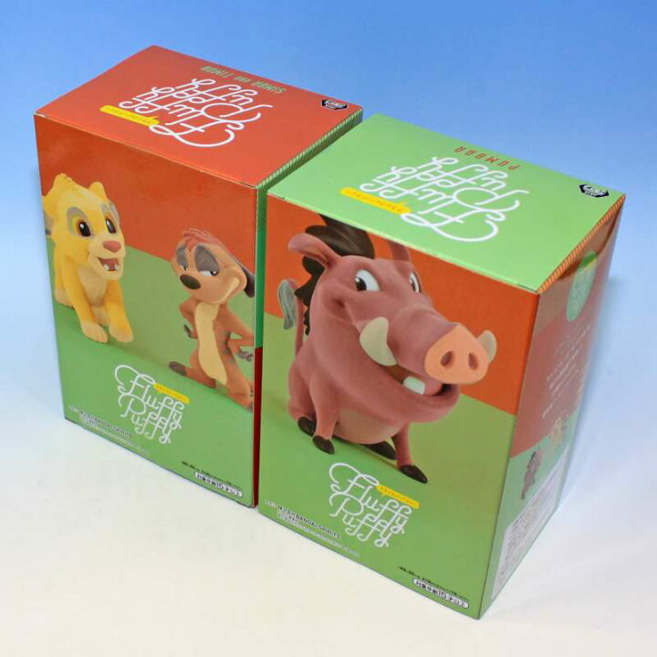 楽天市場 ディズニーキャラクター Fluffy Puffy Lion King フラッフィー パフィー ライオンキング Disney フィギュア グッズ プライズ バンプレスト 全２種フルコンプセット ポスターおまけ付き 即納 数量限定 トレジャーマーケット