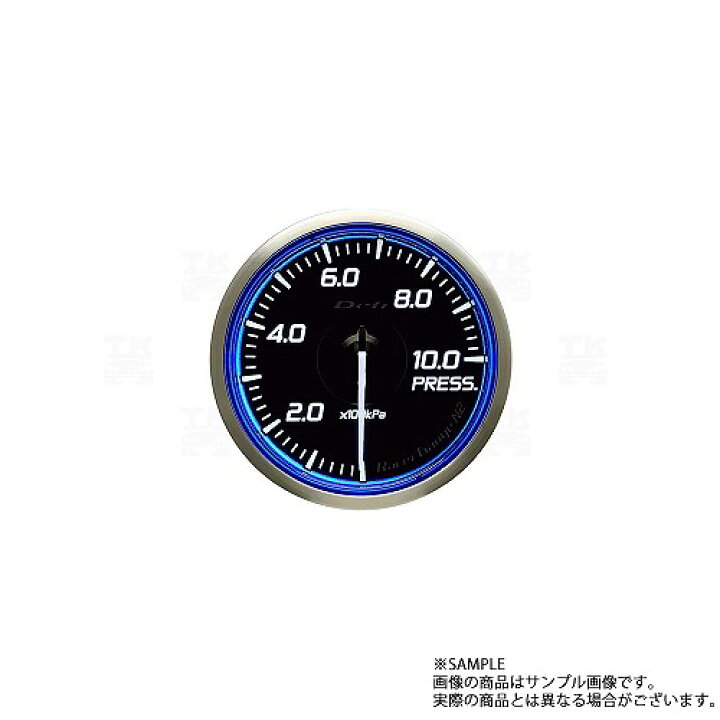 エービーエムストアDefi デフィ レーサーゲージN2 ブルー φ60 圧力計 油圧計 DF16801 0kPa〜1000kPa 燃圧計