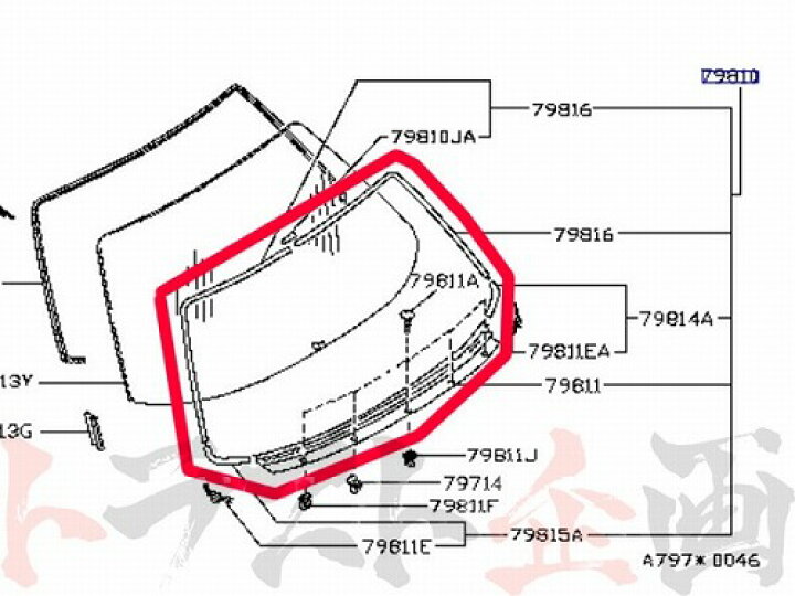 楽天市場】即納 日産 リアウィンドウモール セット スカイライン GT-R 