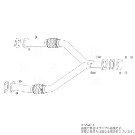 FUJITSUBO フジツボ フロント パイプ スカイライン RV37 2019/9- 610-15244 トラスト企画 (759141043