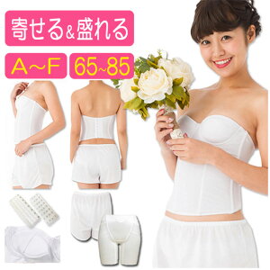 【75%OFF】【お買い得価格】【交換0円】【選べるボトム 】【寄せる&盛れる】ブライダルインナー 4点 セット( ウエディングインナー ドレスインナー ドレスビスチェ ウェディングビスチェ ウェディングドレス用下着 リモート結婚式 WEB結婚式 フォトウェディング)