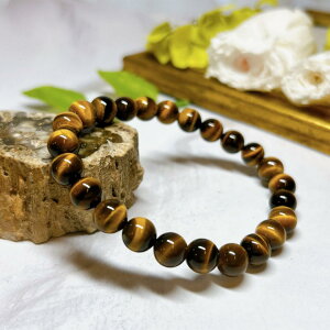 No. �yRE5939�z8���^�C�K�[�A�C���Ֆڐ΁��^�C�K�[�Y�A�C��Tiger's Eye���V�R�΁�bracelet