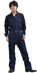 つなぎ メンズ ツナギ おしゃれ デニム 送料無料 長袖 作業服 作業着 仕事着 オールインワン ダンス ブラック 黒 ネイビー ブルー M L XL ボトムス 大きいサイズ