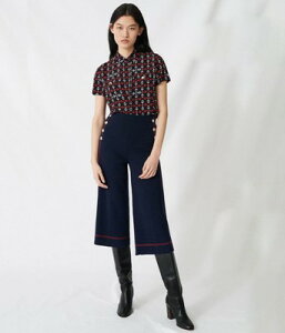 maje�@ FLARES WITH CONTRASTING TOPSTITCHING�p���c
