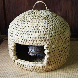 猫つぐら 猫ちぐら 信州栄村 長野伝統工芸 栄村つぐら振興会 Aランク品 ねこ ネコ ちぐら 藁細工 わら 2024年度予約