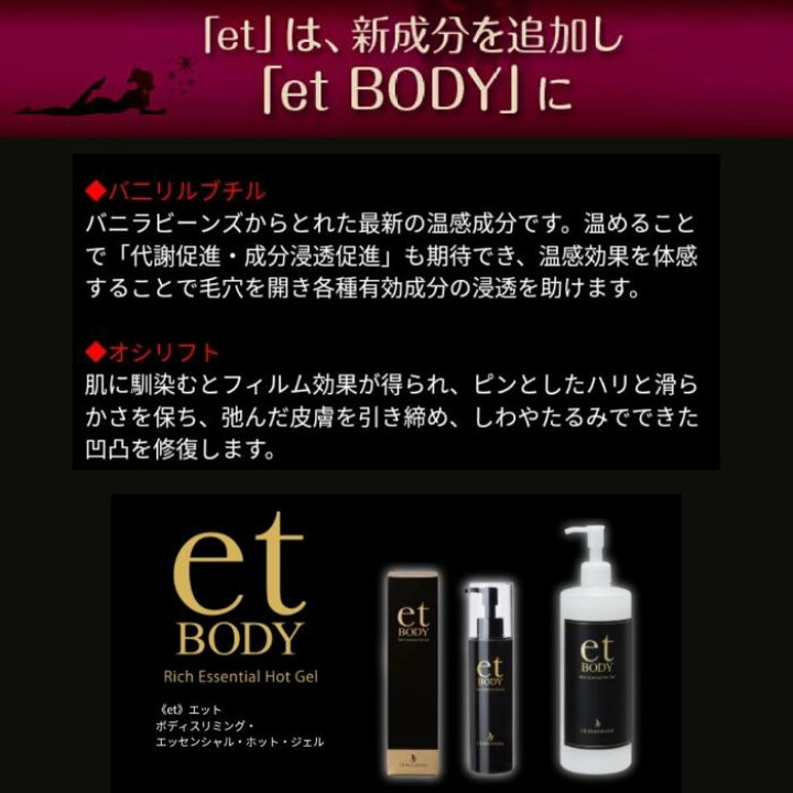 楽天市場】et body エット・ボディ／スリミングエッセンス （200g 