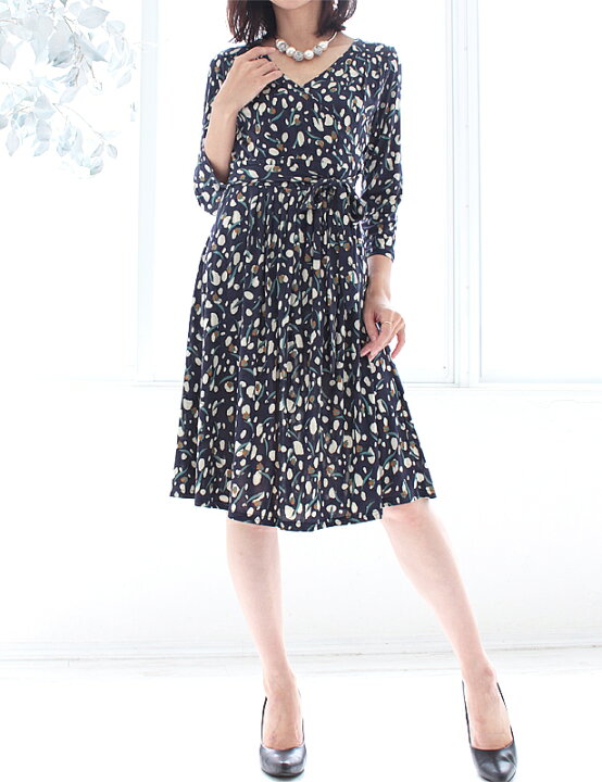楽天市場】(FIFILLES)フィフィーユ カシュクールワンピース T1T2T3 7分 