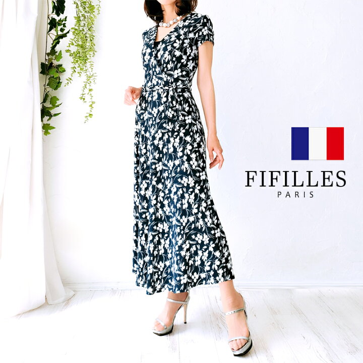楽天市場】(FIFILLES)フィフィーユ カシュクールワンピース T1T2T3TU 