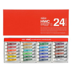 HOLBEIN ホルベイン 透明水彩絵具 24色 セット HWC 5ml 2号 W405 透明水彩 透明水彩絵の具 絵具