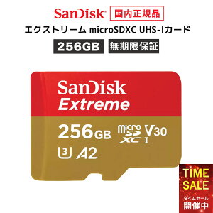 ySALEiI420:00`1101:59܂ŁzyS̃[J[ۏ؁z SDϊA_v^t 256GB microSDJ[h }CNSDJ[h SanDisk Extreme TfBXN GNXg[ microSDXC [J[Ki SDS